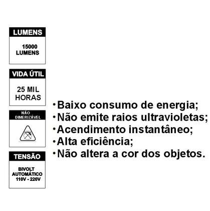 Imagem de Refletor LED SMD 200w Holofote Prova d'água Branco Frio 6500k Luz Branca Bivolt 110v 220v Blindado Alta Potência IP66