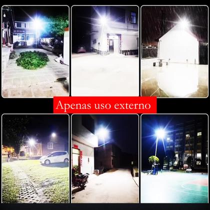 Imagem de Refletor Luminária Solar LED 600W Sem Fio Com Sensor de Presença e Controle Remoto LKY0018A