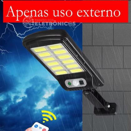 Imagem de Refletor Luminária Solar LED 600W Sem Fio Com Sensor de Presença e Controle Remoto LKY0018A