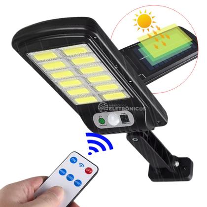 Imagem de Refletor Luminária Solar LED 600W Sem Fio Com Sensor de Presença e Controle Remoto LKY0018A