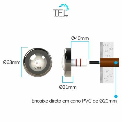 Imagem de Refletor Para Piscina - Power Led Tholz Rgb 7,5w 10m