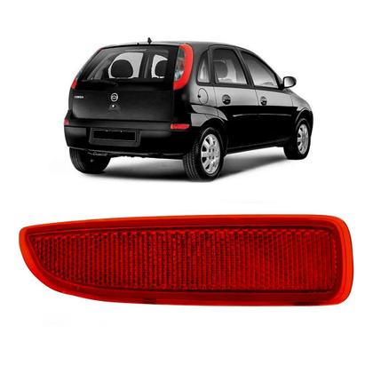 Imagem de Refletor Parachoque Traseiro Corsa 2003 2004 2005 2006 2007 2008 2009 2010 2011 2012 Rubi