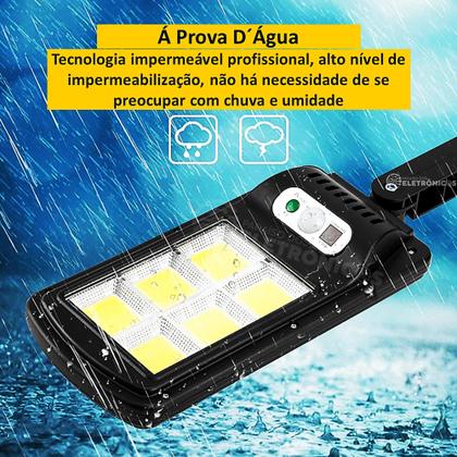 Imagem de Refletor Solar 128 LEDs COB Com Sensor de Presença 200W Alta qualidade - DY8790