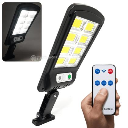 Imagem de Refletor Solar Em LED Potência 400W Sem Fio Com Sensor de Presença e Controle Remoto LKY0035