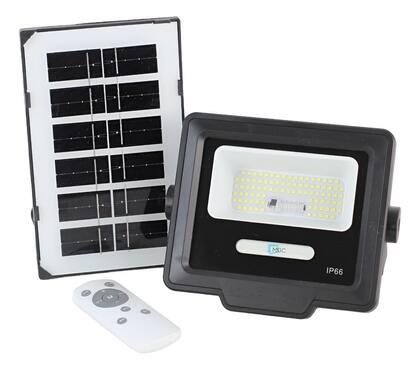 Imagem de Refletor Solar Led Holofote 200w Placa Bateria Prova Dágua