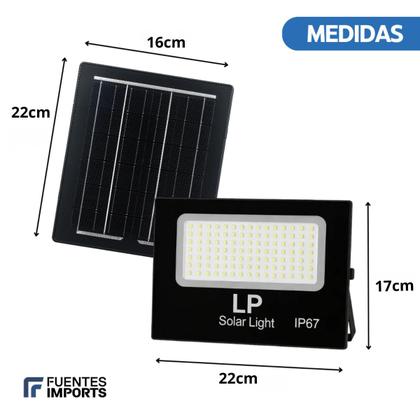 Imagem de Refletor Solar Led Holofote 500W Placa Solar Prova Dágua