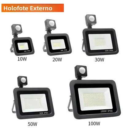 Imagem de Refletores LED À Prova d'Água Com Sensor De Movimento PIR 220V Para Iluminação Externa De Jardins,