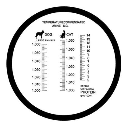 Imagem de Refratômetro Portátil Para Uso Veterinário Para Proteína e Densidade de Urina