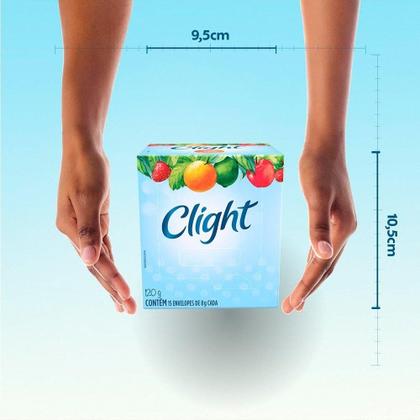 Imagem de Refresco em Pó Clight sem Açúcar de Tangerina 8g - Display com 15 Unidades