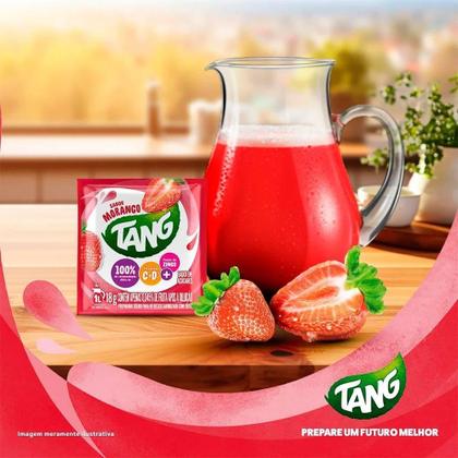Imagem de Refresco em Pó Tang Morango 18g - Caixa com 18 Unidades