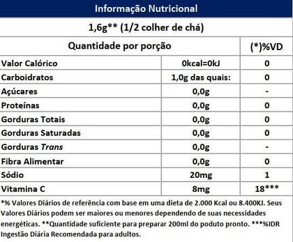 Imagem de Refresco Magro Sabor Morango Zero Açúcares 8g