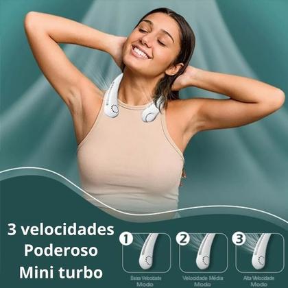 Imagem de Refresque-se com facilidade: ventilador de pescoço.