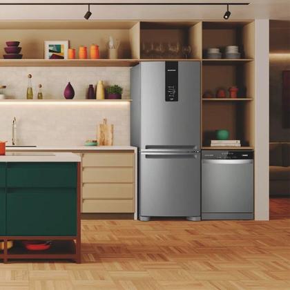 Imagem de Refrigerador 2 Portas Brastemp Frost Free BRE57 A+++  447 Litros, Inox