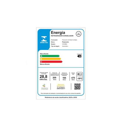 Imagem de Refrigerador Bottom Freezer Panasonic Inverter de 02 Portas Frost Free com 475 Litros Aço Escovado - NR-BB64PV2X