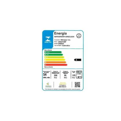 Imagem de Refrigerador Brastemp 375l 2 Portas Evox Frost Free 127V
