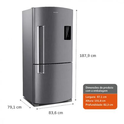 Imagem de Refrigerador Brastemp BRE58AK Inverse 588L