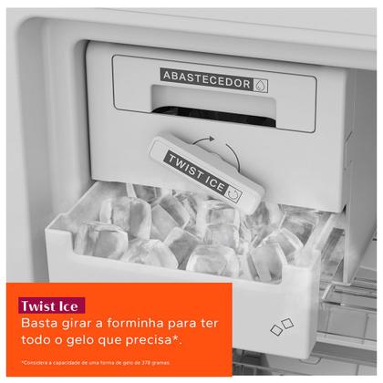 Imagem de Refrigerador Brastemp Inverse Frost Free A+++ 447 Litros Inox com Smart Flow e Fresh Box - BRE57FK