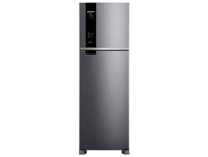 Refrigerador de 02 Portas Brastemp Frost Free 415 Litros Classe A Inox com Safe Power e Smart Cold -...