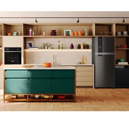 Imagem de Refrigerador de 02 Portas Brastemp Frost Free A+++ 463 Litros Black Inox com Fresh Box e Cold Room - BRM55FE