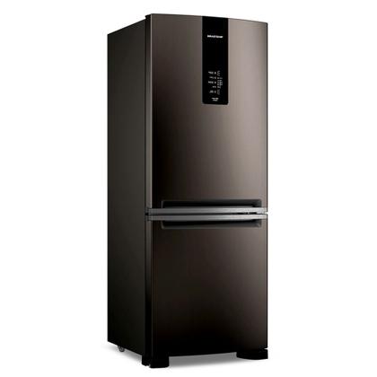Imagem de Refrigerador de 02 Portas Brastemp Frost Free Inverse 447 Litros Black Inox com Smart Flow e Fresh Box - BRE57FE