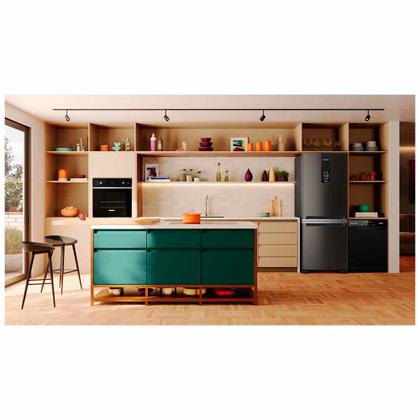 Imagem de Refrigerador de 02 Portas Brastemp Frost Free Inverse A+++ 447 Litros Black Inox com Smart Flow e Fresh Box - BRE57FE
