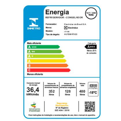 Imagem de Refrigerador de 02 Portas Electrolux Frost Free com 480 Litros Efficient com AutoSense Inverter Inox Look - IT70S
