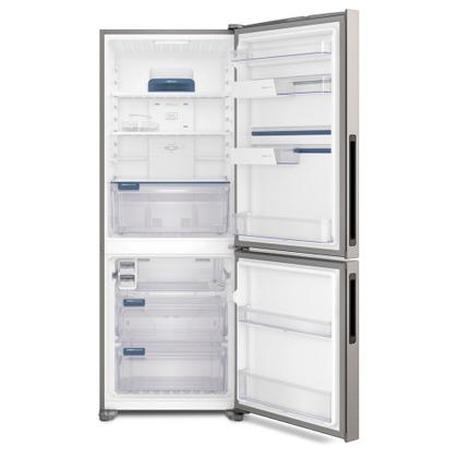Imagem de Refrigerador de 02 Portas Electrolux Frost Free com 490 Litros Efficient com AutoSense Inverse Inox Look - IB7S