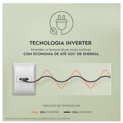 Imagem de Refrigerador de 02 Portas Electrolux Frost Free com 490 Litros Efficient com AutoSense Inverse Inox Look - IB7S