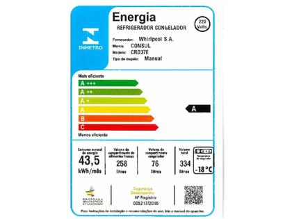 Imagem de Refrigerador Duplex Consul Cycle Defrost 334L 220V CRD37EB