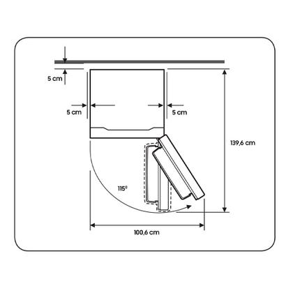 Imagem de Refrigerador Duplex Evolution SmartThings Samsung Frost Free com 518 Litros Inox Look - RT53DG6650S9FZ