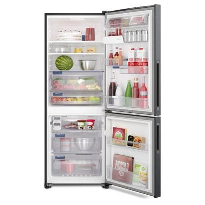 Imagem de Refrigerador electrolux frost free inverter 490l eficient inverse black inox ib54b