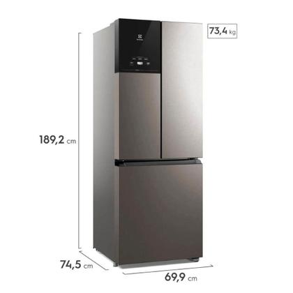Imagem de Refrigerador Electrolux Frost Free Inverter IM7S 480 Litros, Inox - 220 Volts