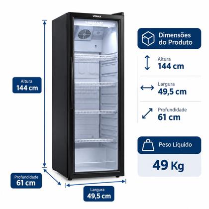 ♡ Refrigerador Expositor de Bebidas Venax 209L VV 200 Vidro Duplo