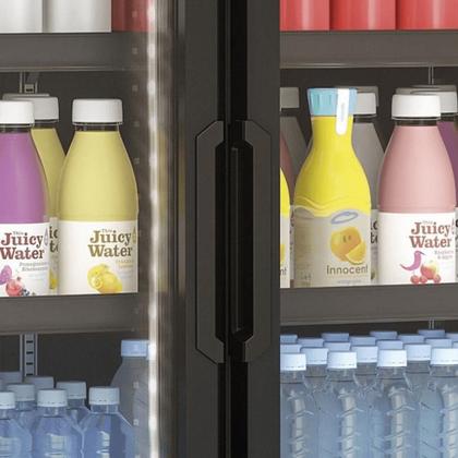 Imagem de Refrigerador/Expositor Vertical 2 Portas 957L Conveniência GCVR-950 CB PR All Black Gelopar - Portas de Vidro + LED Perimetral