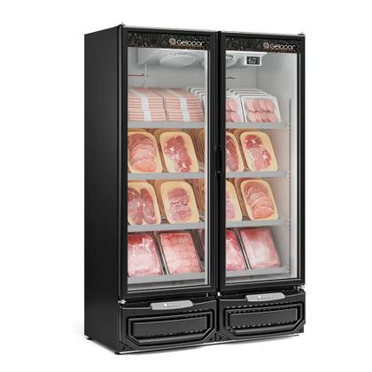 Imagem de Refrigerador Expositor Vertical 957 Litros Preto 220V Gelopar GCBC-950