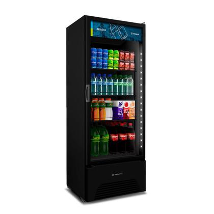 Imagem de Refrigerador Expositor Vertical Bebidas 220V VB52AH Optima All Black 497 Litros - Metalfrio