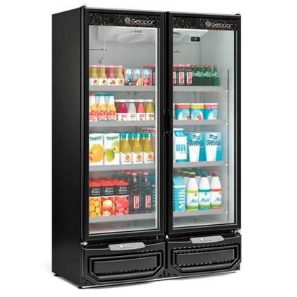 Imagem de Refrigerador/ Expositor Vertical Conveniência GCVR-950 PR - Preto 957 Litros Iluminação LED - Gelopar