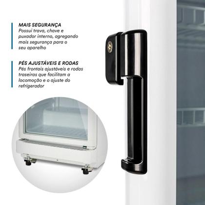 Imagem de Refrigerador Expositor Vertical EOS 198 Litros Eco Gelo Digital Branco EEV200B 110V