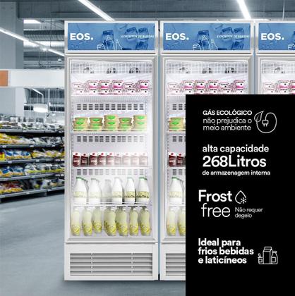 Imagem de Refrigerador Expositor Vertical EOS Eco Gelo 295L EEV300B Branco 220V