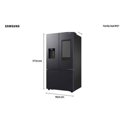 Imagem de Refrigerador Family Hub Smart French Door RF27 Samsung Frost Free com Soundbar 564 Litros Black Inox - RF27CG5910B1AZ