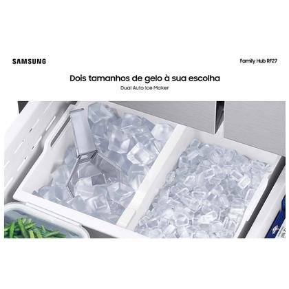 Imagem de Refrigerador Family Hub Smart French Door RF27 Samsung Frost Free com Soundbar 564 Litros Black Inox - RF27CG5910B1AZ