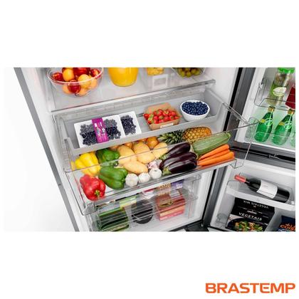 Imagem de Refrigerador French Door Brastemp de 3 Portas Frost Free Side Inverse com 554L Inox - BRO85AK