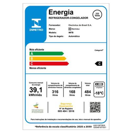 Imagem de Refrigerador French Door Electrolux de 03 Portas Frost Free com 484 Litros Black Inox Look - IM7B