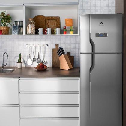 Imagem de Refrigerador Frost Free Inox 371L Electrolux DFX41 127V