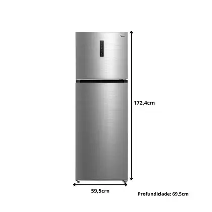 M2⟡.* Refrigerador / Geladeira Midea MD-RT468MTA042 2 Portas 347L Frost
