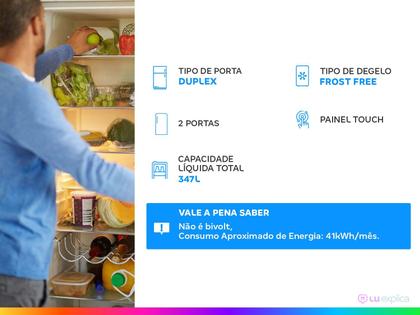 Imagem de Refrigerador / Geladeira Midea MD-RT468MTA042 2 Portas 347L Frost Free SmartSensor