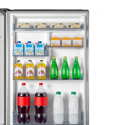 Refrigerador Hisense 397 Litros Botton Freezer Inverter Inox - 127