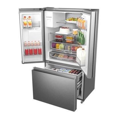 Imagem de Refrigerador Hisense Inverter French Door RF-79W 536 Litros Inox 127V (RF-79W1AIQS)