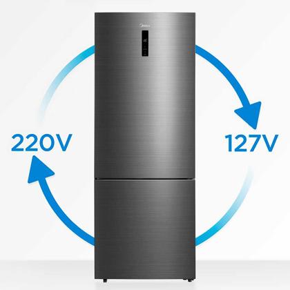 Imagem de Refrigerador Inverse Midea de 02 Portas Frost Free com 416 Litros Inox Bivolt - MDRB593FGD463