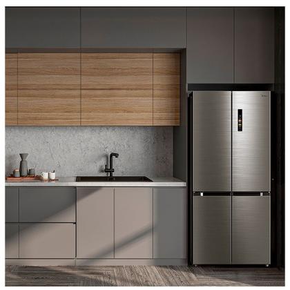 Imagem de Refrigerador Inverse Midea de 04 Portas Frost Free com 474 Litros Inox Bivolt - MDRF691FGD463